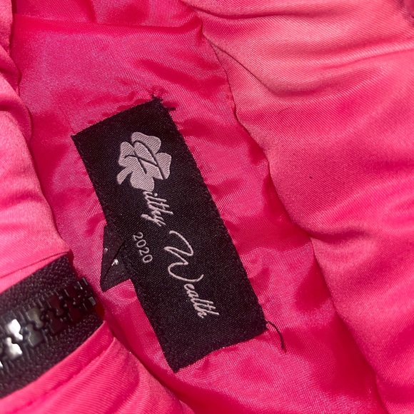 Filthy Wealth Pink Men’s Flag Jacket - Picture 1 of 3